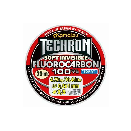 KAMATSU Techron Fluorocarbon 100% Soft Invisible 0,377mm/20m